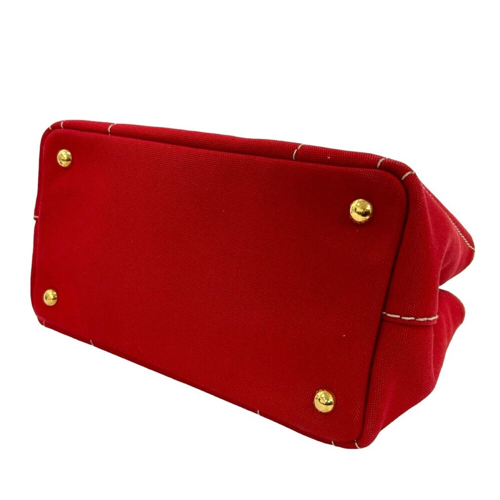 PRADA Red Canvas Shoulder Bag - Picture 8 of 10